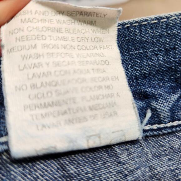 Jordache Vintage Jeans Metallic Embroidery Size 11 / 12 Boot Flare Hem Retro - Picture 9 of 16